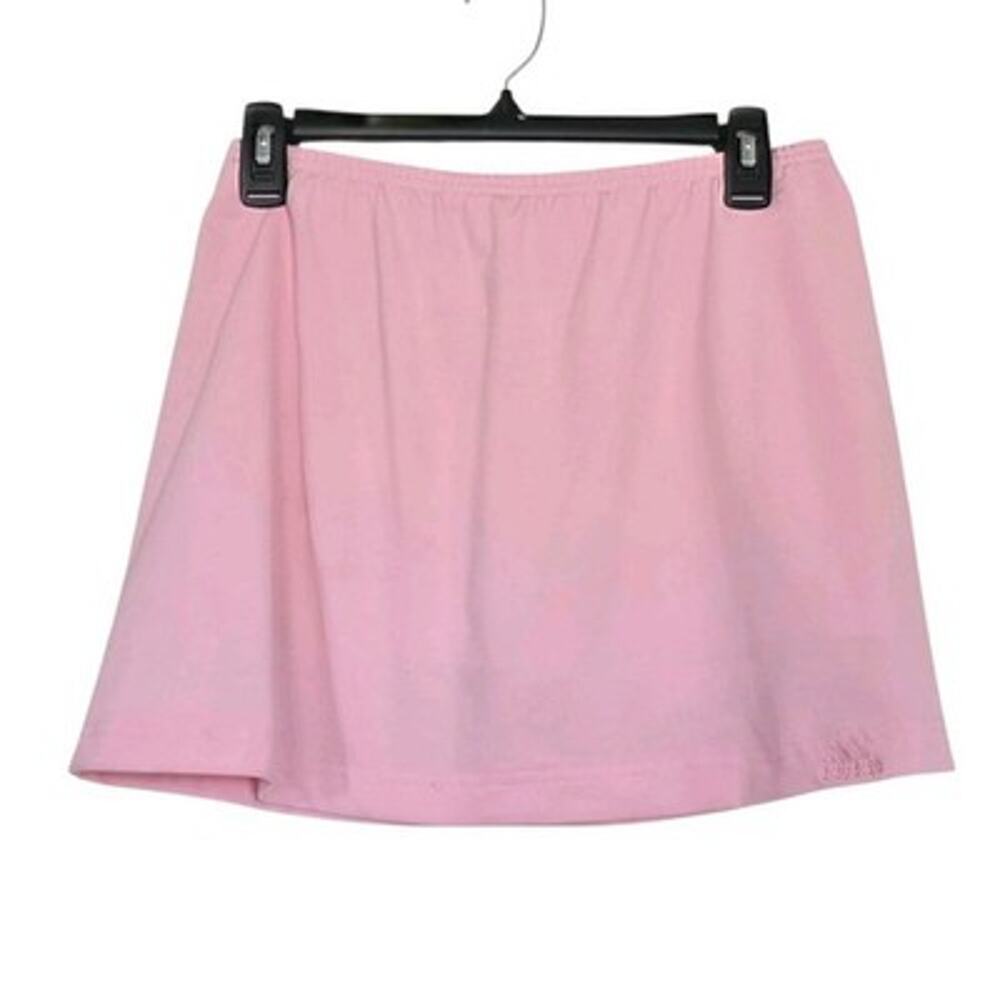 Y2K Adidas Pink Skort Womens M Cotton Golf Tennis Activewear Preppy
